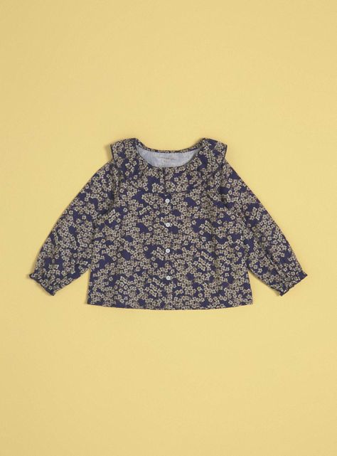 Blusa Niña con Estampado Floral-0