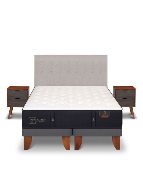 Cama Europea Premium King Tigris + Set Muebles-2