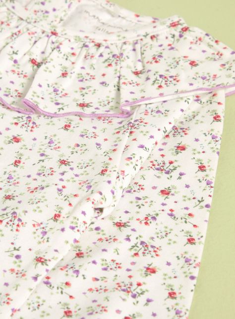 Polera Manga Larga Niña con Estampado Floral-2