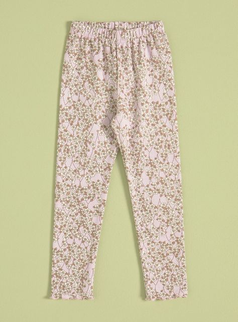 Calza Floral Cintura Elasticada-0