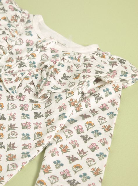 Pijama Vuelos Frontales, Estampado Floral-2