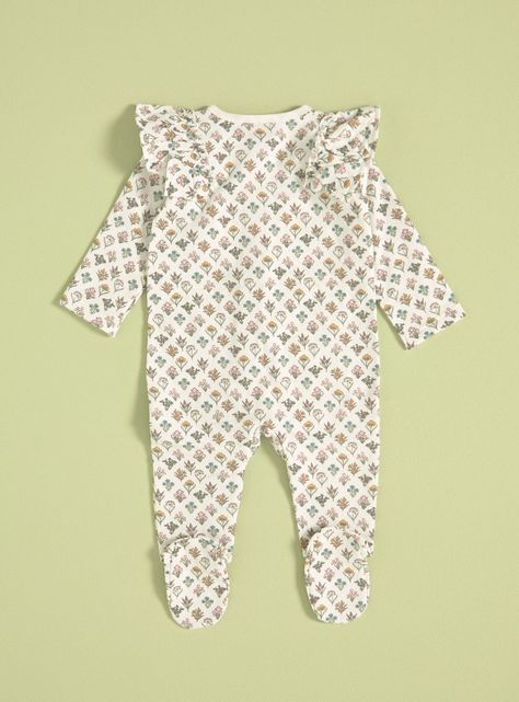 Pijama Vuelos Frontales, Estampado Floral-1