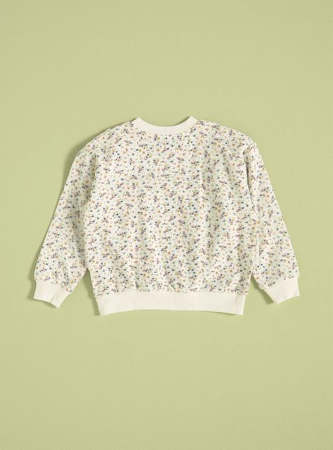 Polerón Estampado Floral, Aplicación de Vuelos de Broderie-1