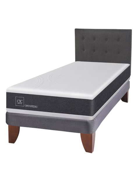 Cama Europea New Ortopedic 1.5 Plazas + Respaldo Eufrates-0