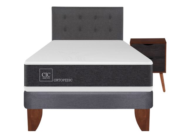 Cama Europea New Ortopedic 1.5 Plazas Base Normal + Set Muebles Eufrates-0