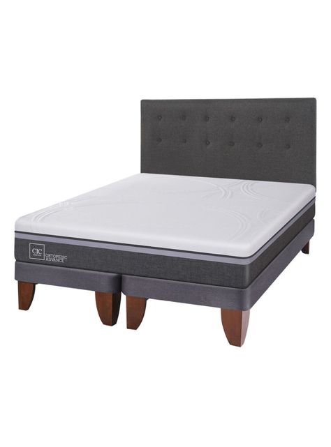 Cama Europea Ortopedic Advance 2 Plazas Base Dividida + Respaldo Eufrates-0