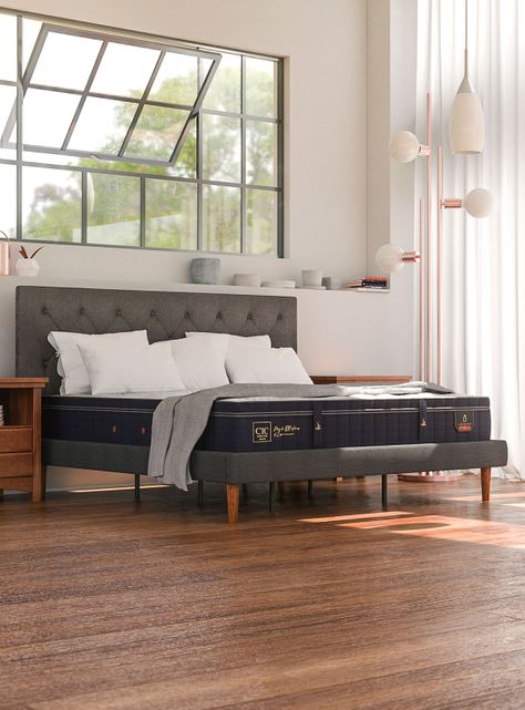 Cama Europea Super Premium 2 Plazas Base Dividida Eufrates + Set Muebles-4