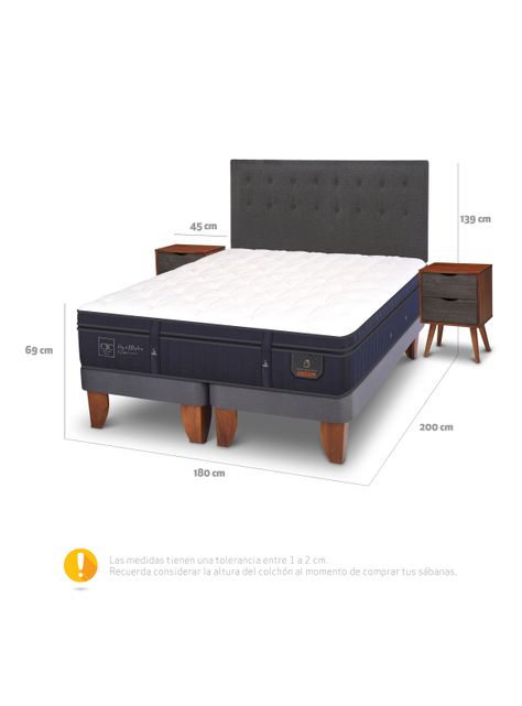 Cama Europea Super Premium King Eufrates + Set Muebles-1