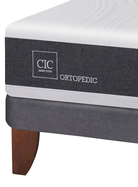 Cama Europea New Ortopedic 2 Plazas Base Dividida + Respaldo Baker-3
