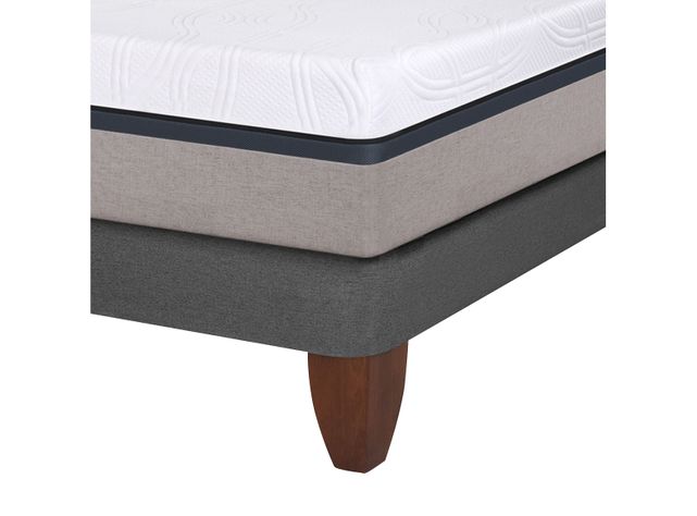 Cama Europea Balance King + Set Muebles Baker Firmeza Intermedio-4