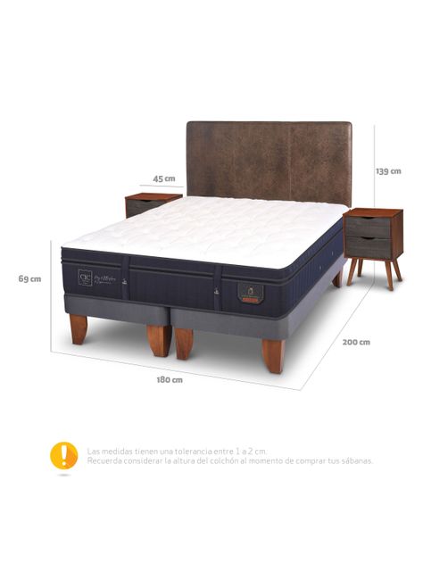 Cama Europea Super Premium King Baker + Set Muebles-1