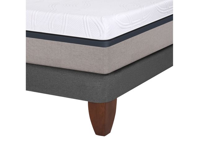 Cama Europea Balance 2 Plazas Base Dividida + Respaldo Ganges-4