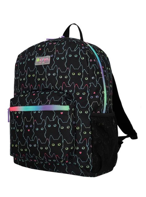 Triple Pack 5Xt Mochila Niña Gatos Negro-2