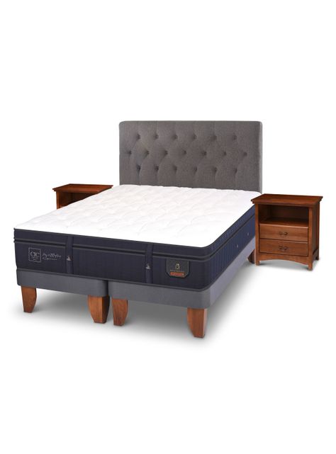 Cama Europea Super Premium 2 Plazas Base Dividida Kavery + Set Muebles-0