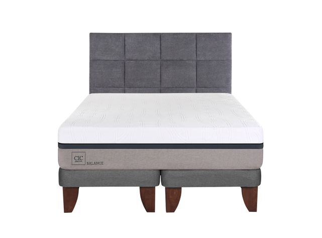 Cama Europea Balance King Base Dividida + Respaldo Tamesis-0