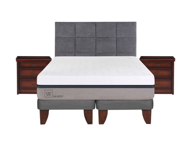 Cama Europea Balance King Base Dividida + Set Muebles Tamesis-0