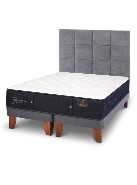 Cama Europea Premium 2 Plazas Base Dividida Tamesis + Set Muebles-0