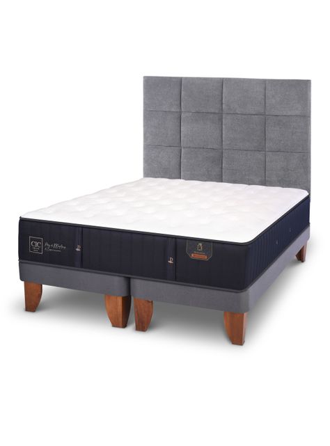 Cama Europea Premium Super King + Respaldo Tamesis-0