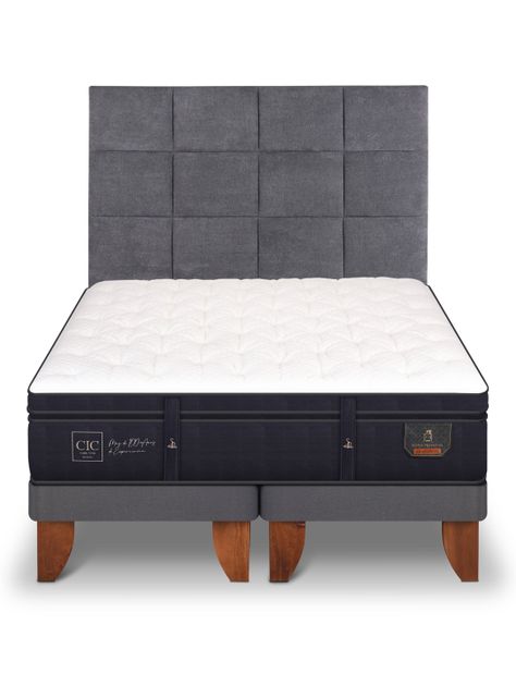 Cama Europea Super Premium King + Respaldo Tamesis-2