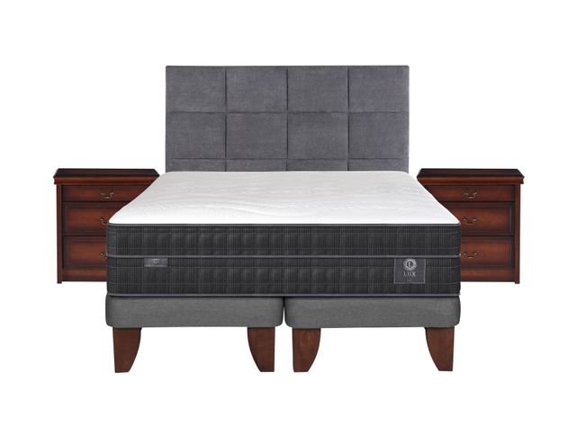 Cama Europea Lux Súper King Base Dividida + Set Muebles Tamesis-0