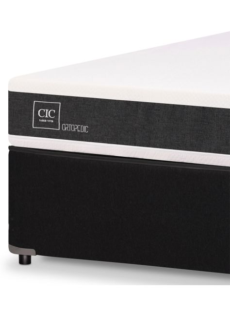 Diván Cama New Ortopedic Black 1.5 + Set Muebles New Gales-3