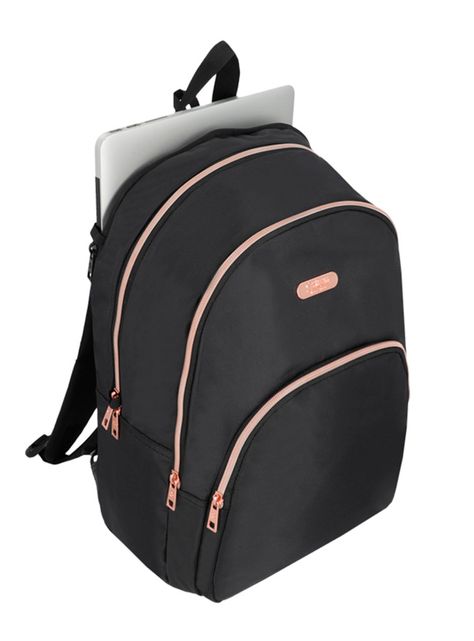 Mochila Notebook Kansas 5Xt Negro/Rose Gold 15"-3