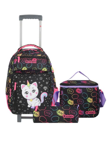 Pack Mochila con Ruedas Run 5Xt Gato Negro-0