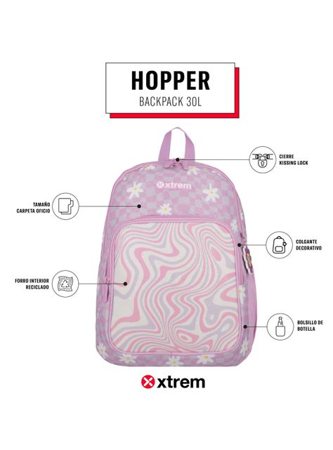 Mochila Hopper 5Xt Rosado-4