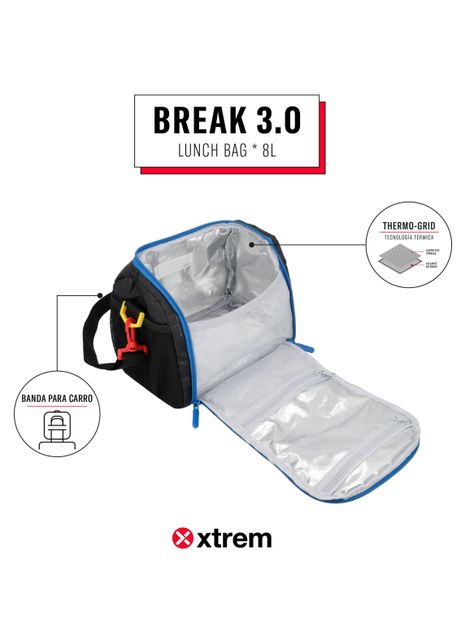 Lonchera Térmica Break 3.0 5Xt Checks Negro-4