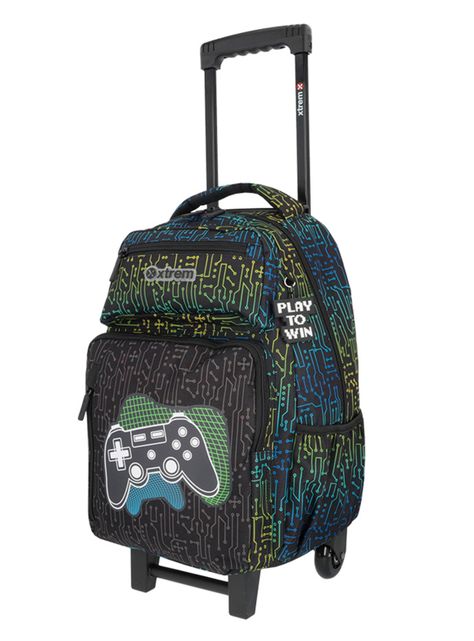 Pack Mochila con Ruedas Run 5Xt Gamer Negro-1