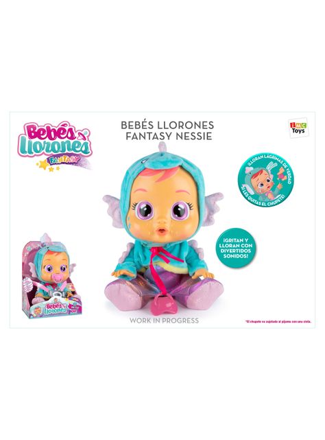 Muñeca Cry Babies Bebés Llorones Nessie-0
