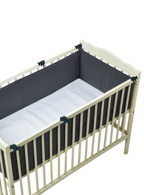 Protector de Cuna Infantil Lino-0