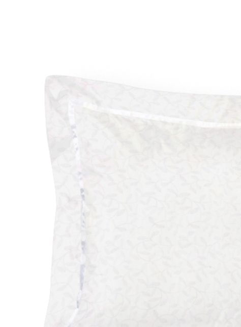 Funda Almohada Broderie Hojita Blanco 220 Hilos 50x70 cm-1
