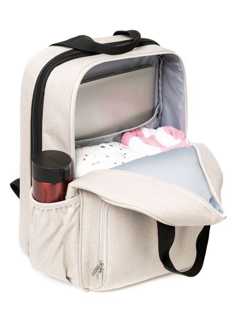 Bolso Pañalero Mudador Beige-2