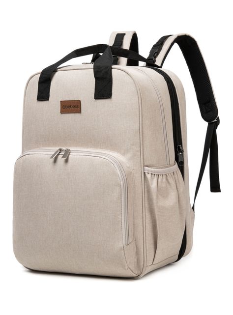 Bolso Pañalero Mudador Beige-1