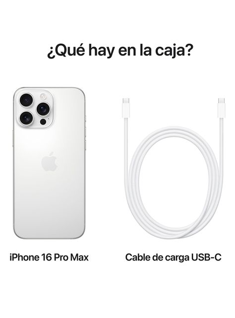 iPhone 16 Pro Max 256GB Titanio Blanco Liberado-2