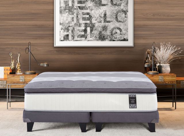 Cama Europea Grafito Titanium New King + Set Castell-4