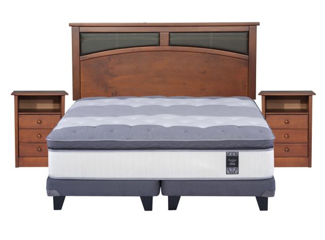 Cama Europea Grafito Titanium New King + Set Castell-1