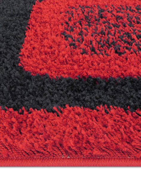 Alfombra Shaggy D1 133x180 cm Rojo-2