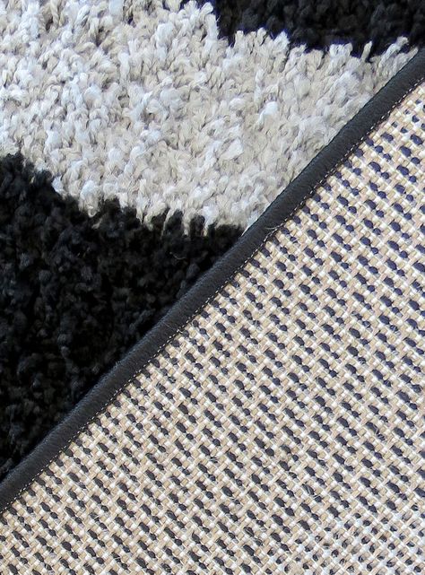 Alfombra Shaggy D5 133x180 cm Negro-2