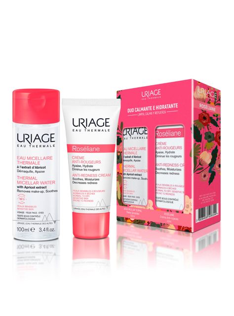 Set Roséliane Crema Anti-Rojeces + Agua Micelar Piel Sensible 100ml Uriage-0