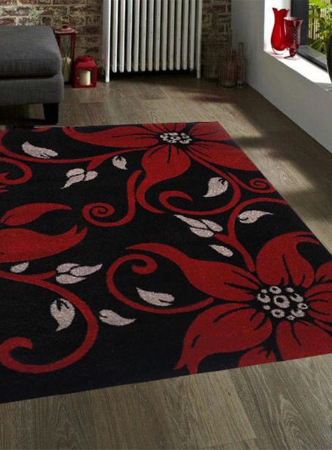 Alfombra Carved D1 133x180 cm Negro-2