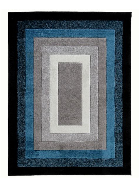 Alfombra Carved D1 133x180 cm Azul-0