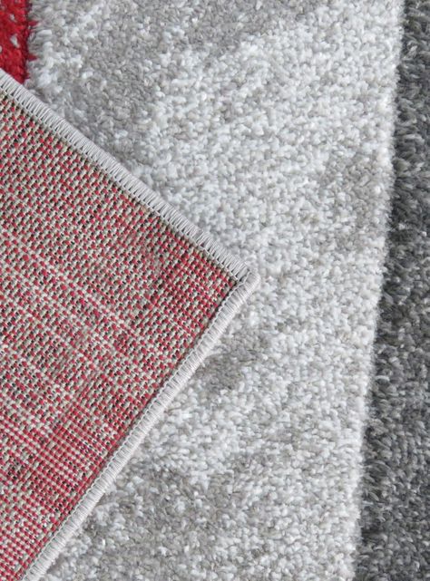 Alfombra Carved 133x180 cm Rojo Rombos-1