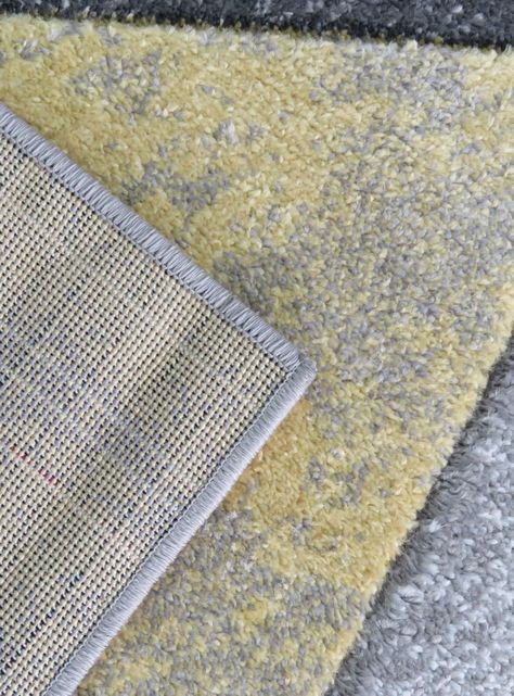Alfombra Carved D3 133x180 cm Amarillo-1