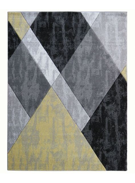 Alfombra Carved D3 133x180 cm Amarillo-0