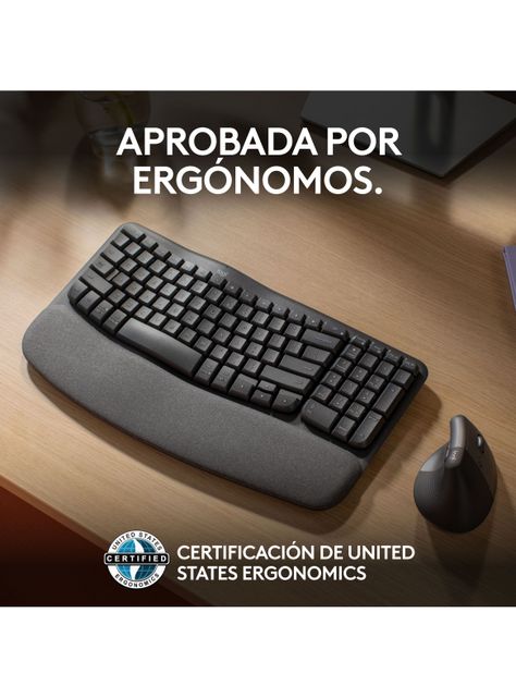 Teclado Ergonómico Inalámbrico Wave Keys-3