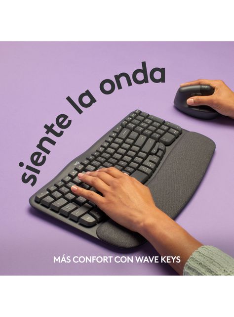 Teclado Ergonómico Inalámbrico Wave Keys-4