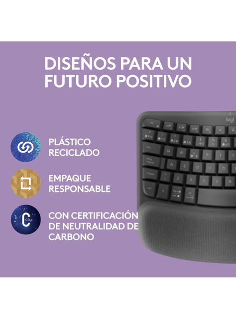 Teclado Ergonómico Inalámbrico Wave Keys-5