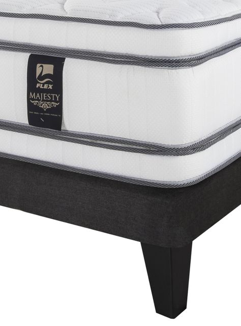 Cama Europea Majesty Base Dividida 2 Plazas + Respaldo Modern-3
